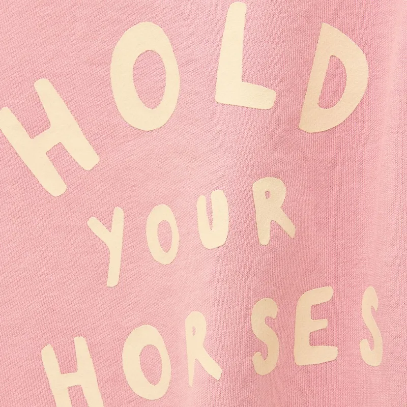 Joules Sundaze Girls Crew Neck Sweatshirt - Pink-4