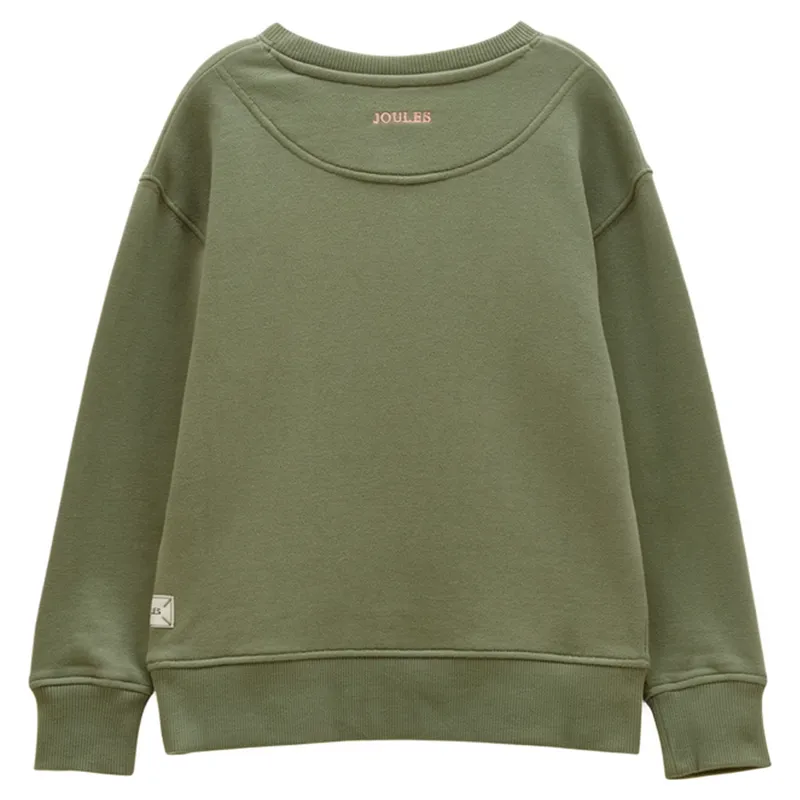 Joules Sundaze Girls Crew Neck Sweatshirt - Khaki-1