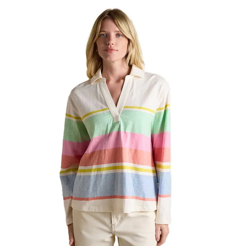 Joules Tallie Women's Jersey Top - Cream Multi