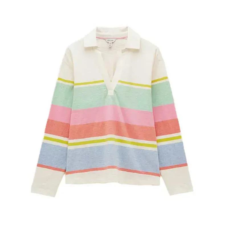 Joules Tallie Women's Jersey Top - Cream Multi-2