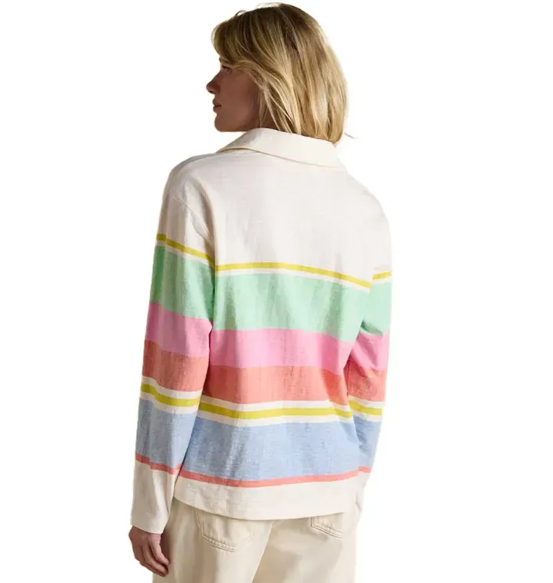 Joules Tallie Women's Jersey Top - Cream Multi-4