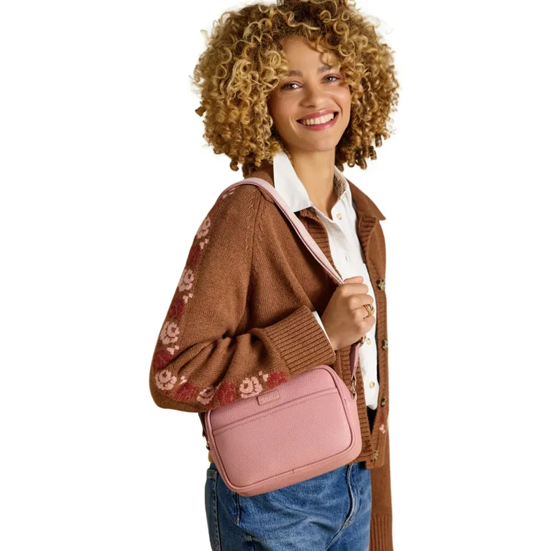 Joules Trent Crossbody Women's Bag - Dusty Pink-4