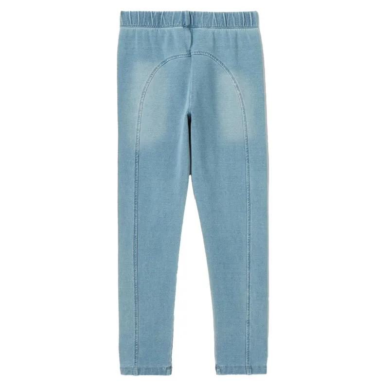 Joules Trot Junior Leggings - Light Wash Denim-1