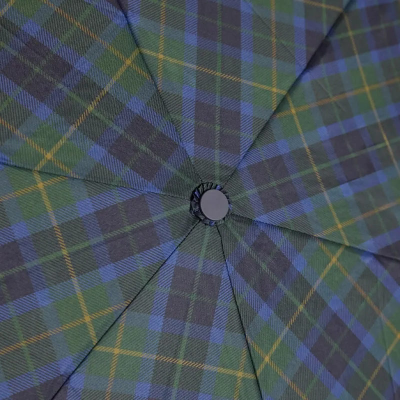 Joules Rayne Umbrella - Blue/Green Check-3