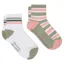 Joules Volley Women's Tennis Socks 2 Pack - Green/Pink