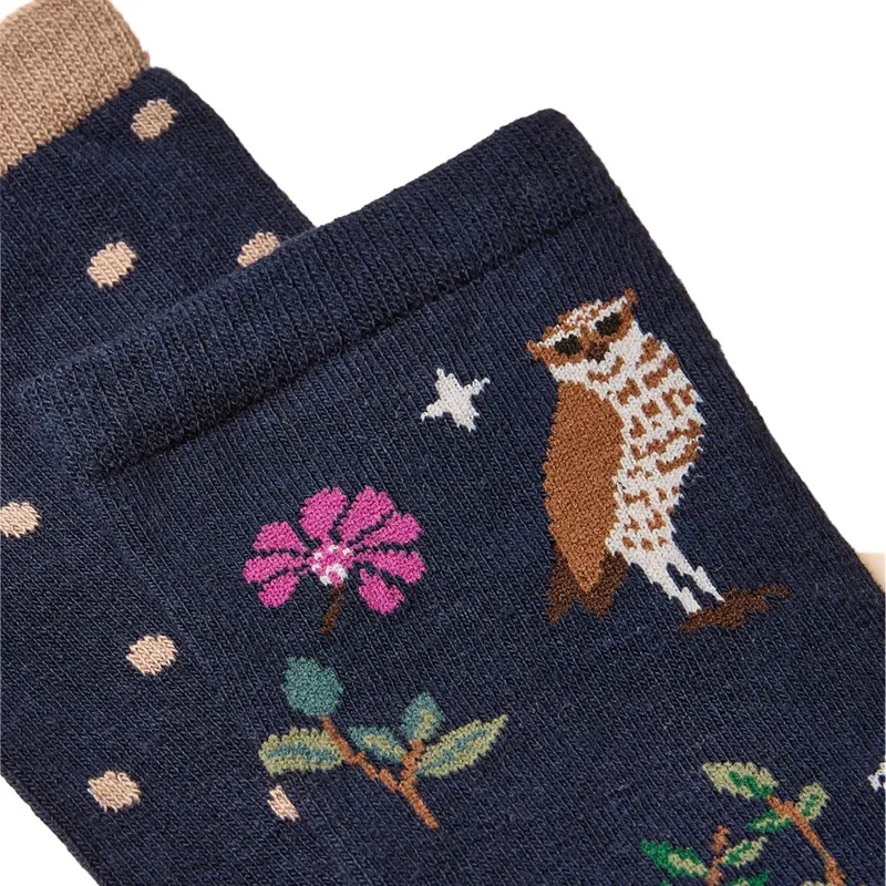 Joules Everyday Women's Socks 2 Pack - Multi/Navy-2