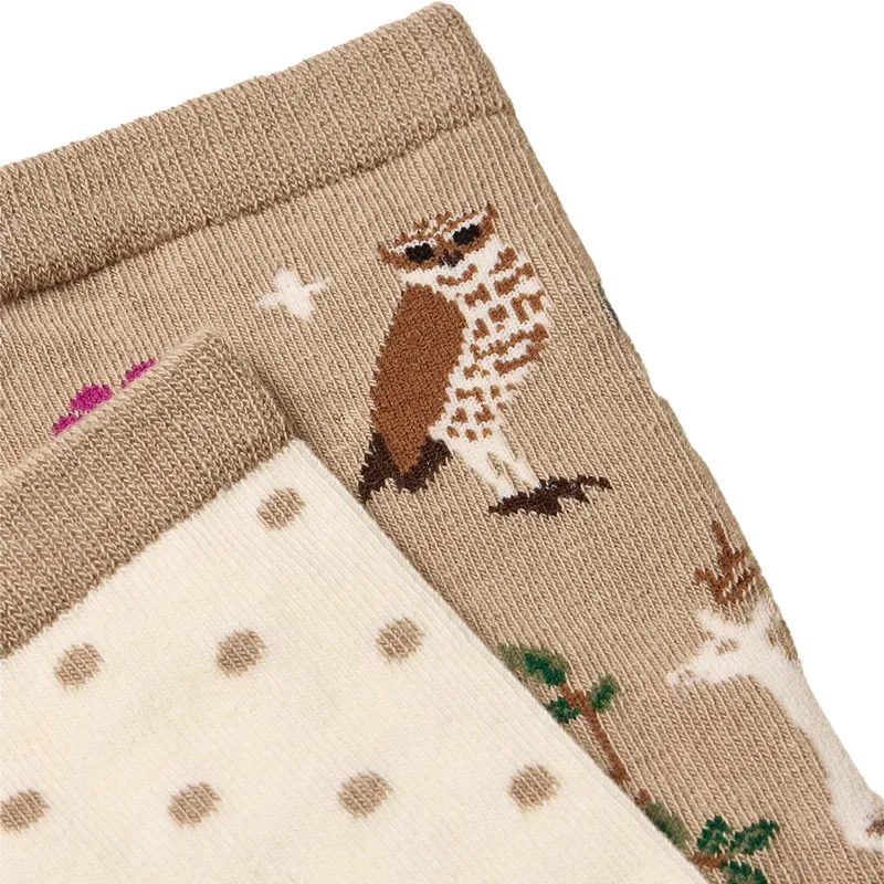 Joules Everyday Women's Socks 2 Pack - Multi/Neutral-2