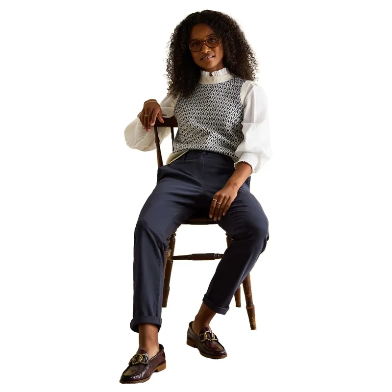 Joules Slim Fit Womens Chino Pants - Navy-11