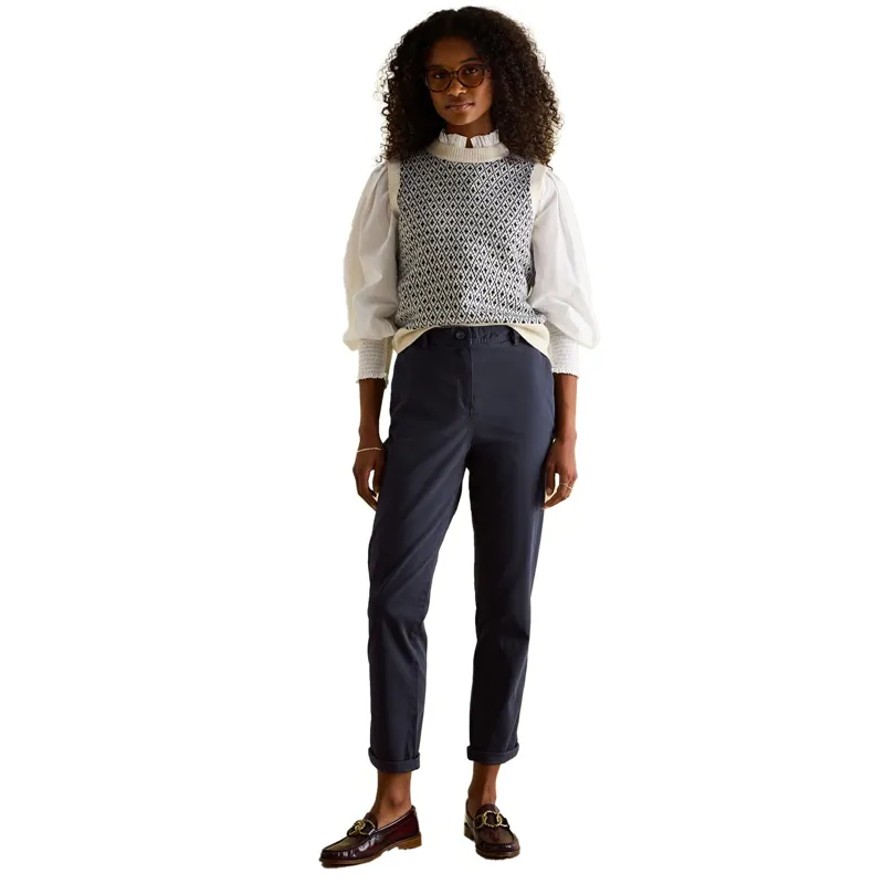 Joules Slim Fit Womens Chino Pants - Navy-6