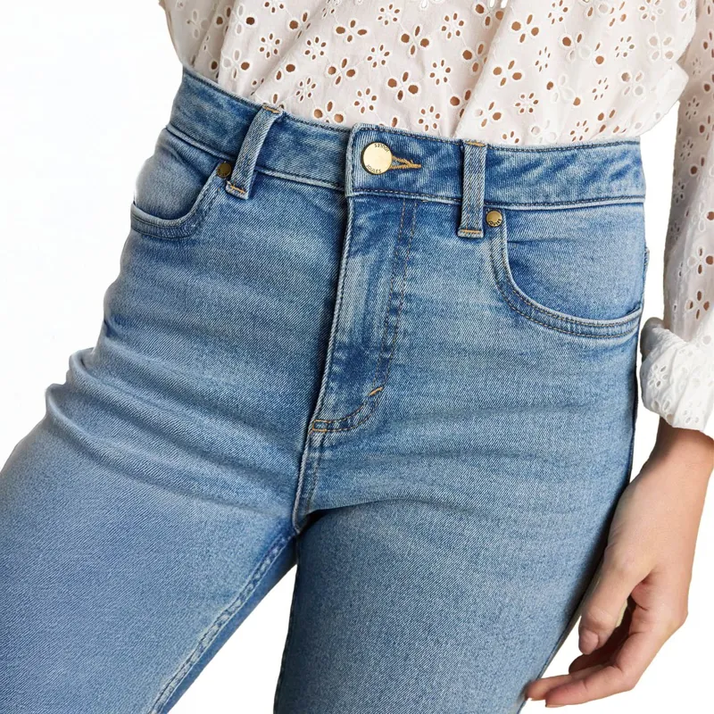 Joules Skinny Fit Mid Rise Women's Jeans - Blue-10