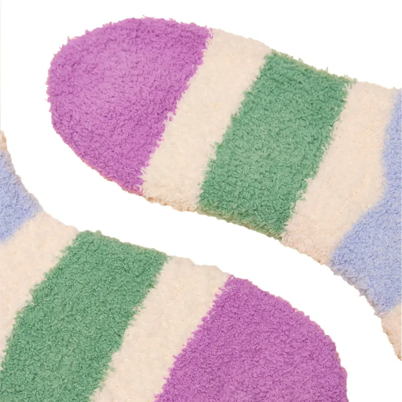 Joules Women's Fluffy Socks - Berry/Blue-2