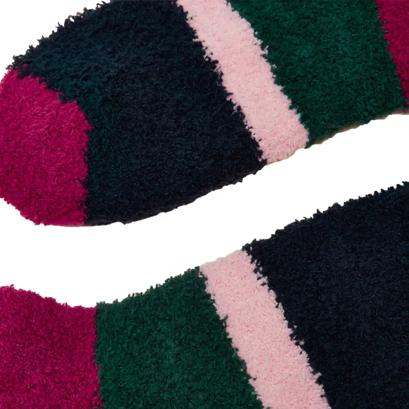 Joules Women's Fluffy Socks - Berry Red-2