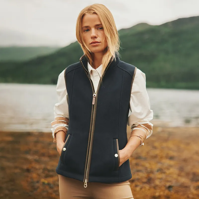Joules Heritage Womens Fleece Vest - Navy