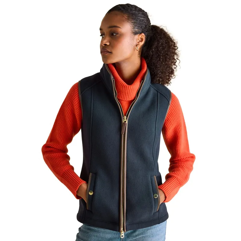 Joules Heritage Womens Fleece Vest - Navy-1