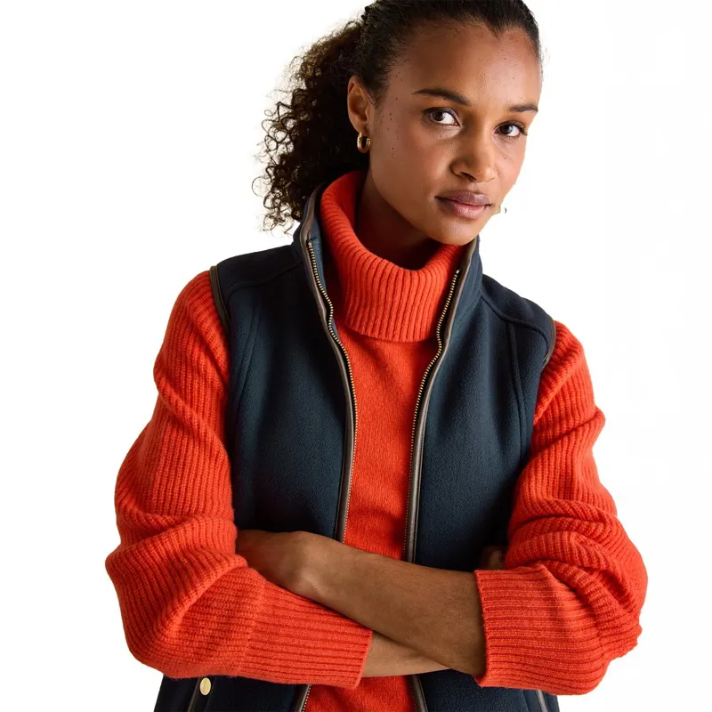 Joules Heritage Womens Fleece Vest - Navy-5