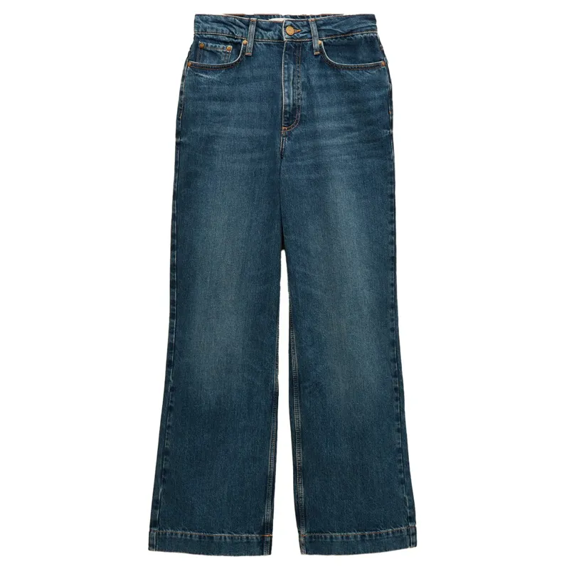 Joules High Rise Wide Leg Women's Jeans - Blue-1