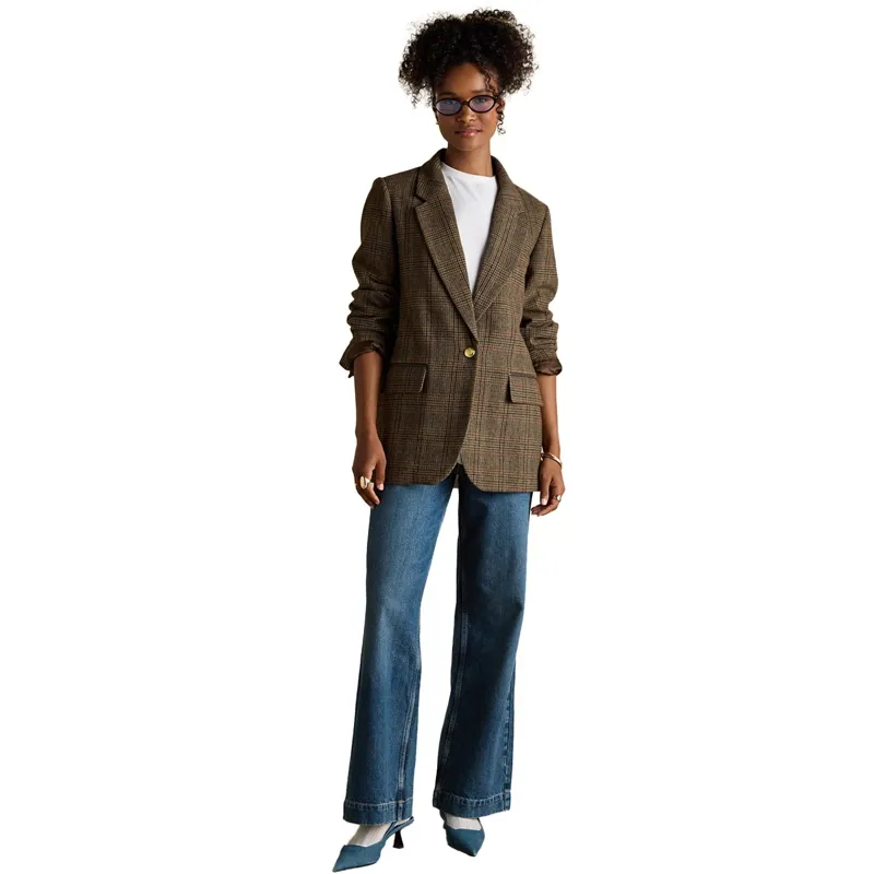 Joules High Rise Wide Leg Women's Jeans - Blue-4