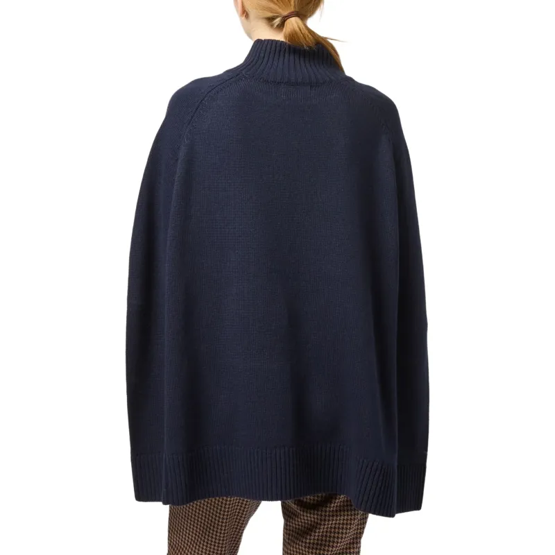 Joules Women's Knitted Cape - Navy-5