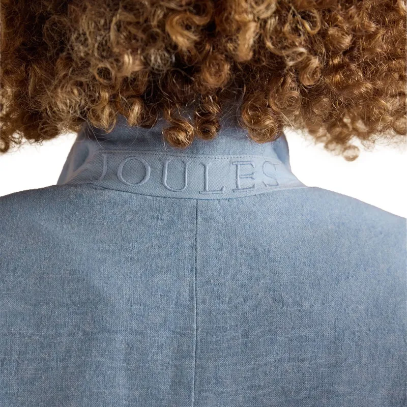 Joules Linen Blend Women's Blazer - Light Blue-6