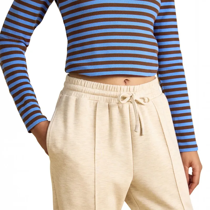 Joules Luxe Club Women's Tapered Joggers - Oatmarl-3