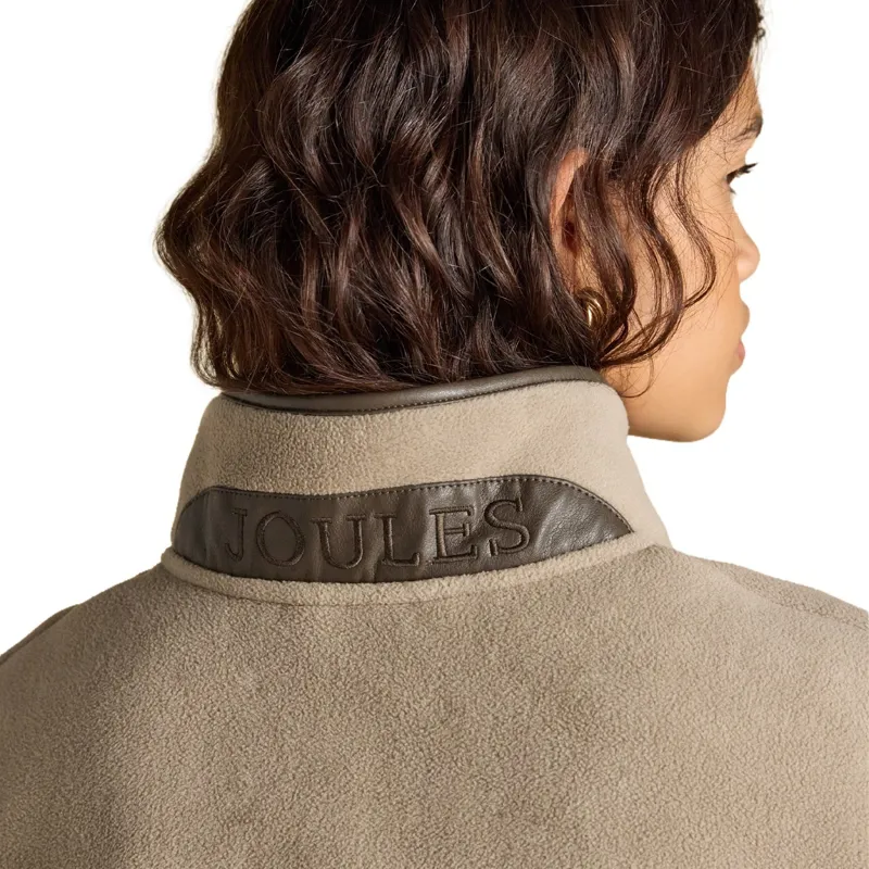 Joules Heritage Fleece Women's Short Cape - Mink Brown-5