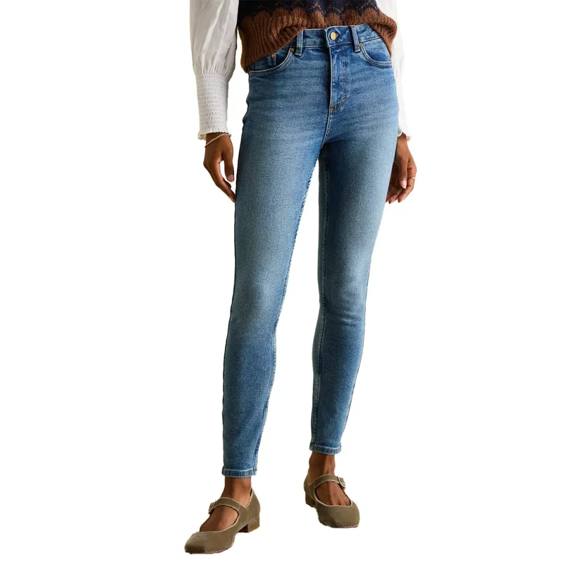 Joules Skinny Fit Mid Rise Women's Jeans - Blue-5