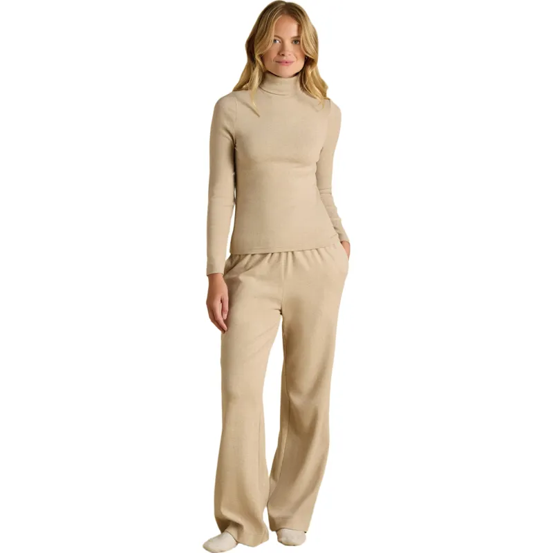 Joules Women's Warm Handle Rib Turtleneck Long Sleeve Top - Oat Marl-4