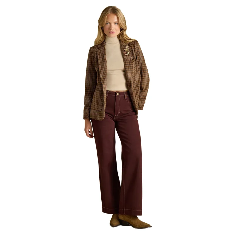 Joules Women's Warm Handle Rib Turtleneck Long Sleeve Top - Oat Marl-3