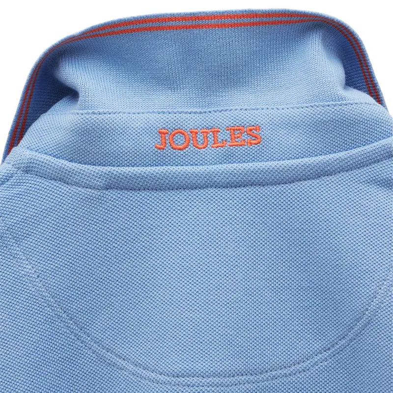 Joules Woody Boys Polo Shirt - Blue/White-3