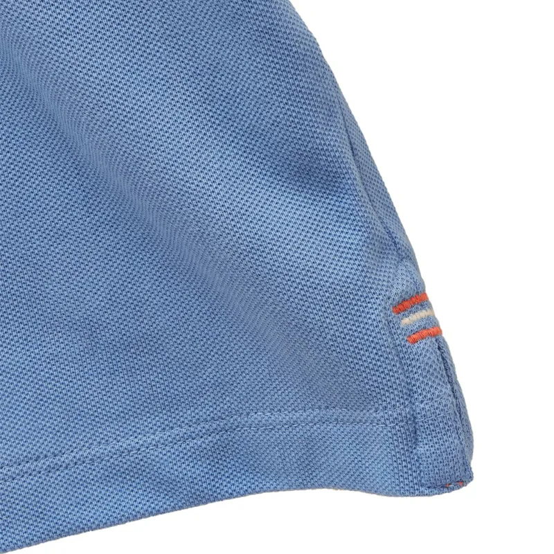 Joules Woody Boys Polo Shirt - Blue/White-4