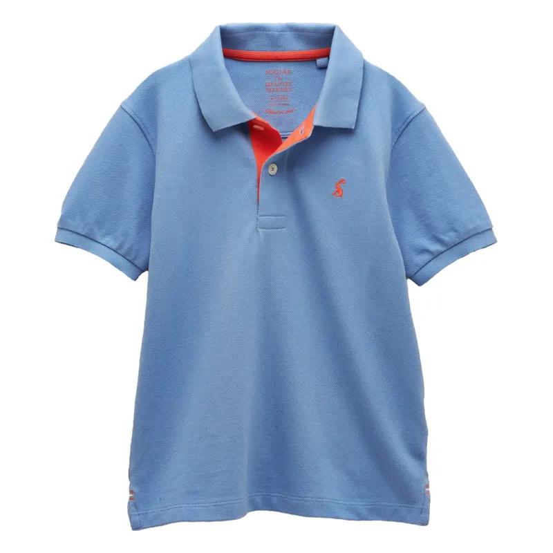 Joules Woody Boys Polo Shirt - Blue/White