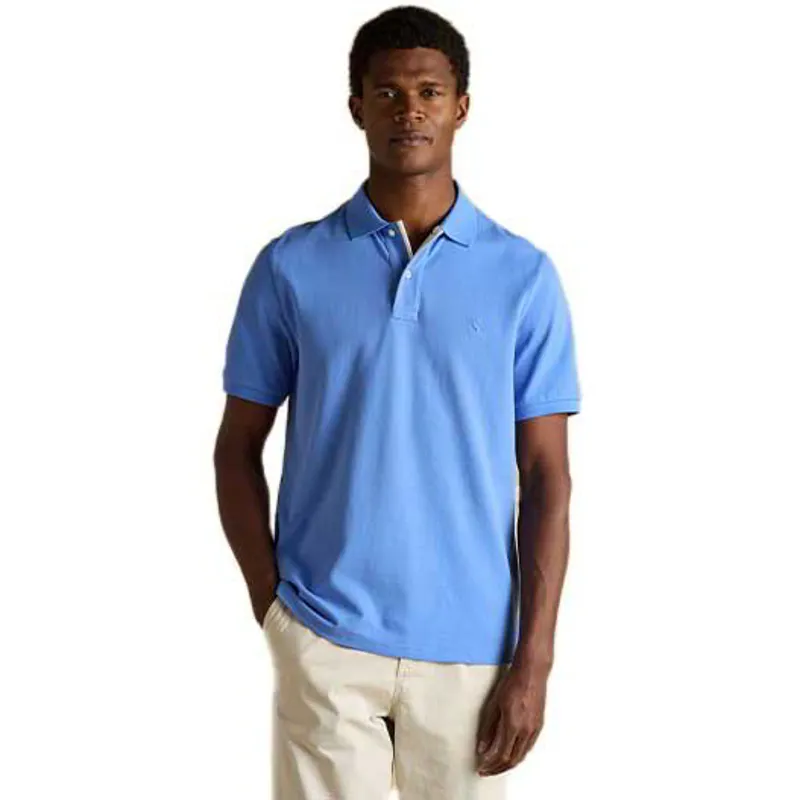 Joules Woody Men's Cotton Pique Polo Shirt - Blue