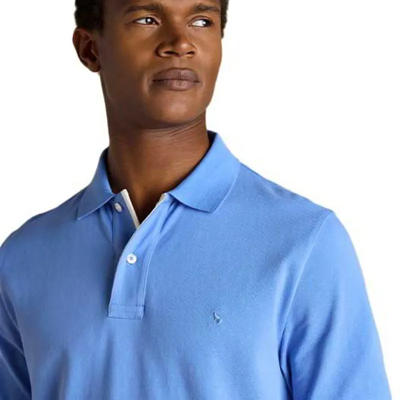 Joules Woody Men's Cotton Pique Polo Shirt - Blue-3