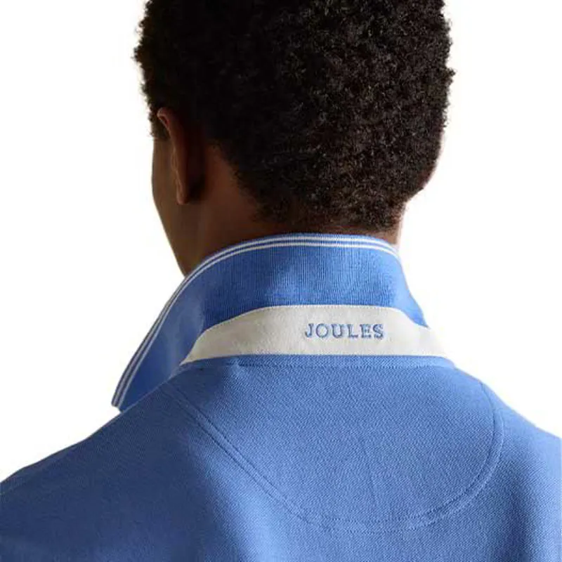 Joules Woody Men's Cotton Pique Polo Shirt - Blue-4