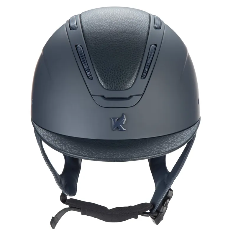 Karben Amity LTHR Riding Helmet - Navy-1