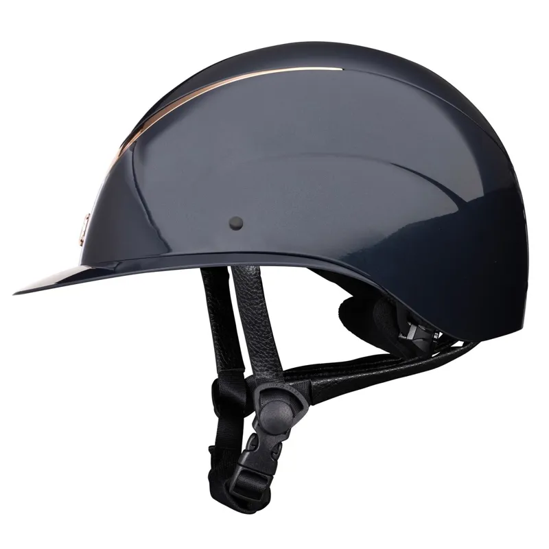 Karben Alina Ellipse Riding Helmet - Navy/Rose Gold-4