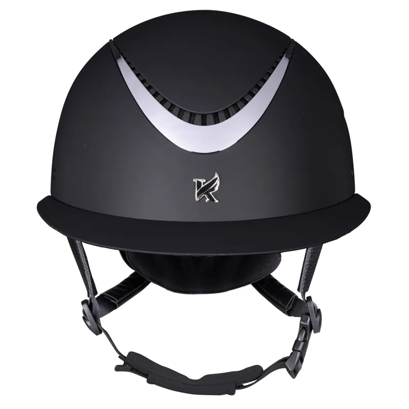Karben Elisa Ellipse Riding Helmet - Black/Silver-2