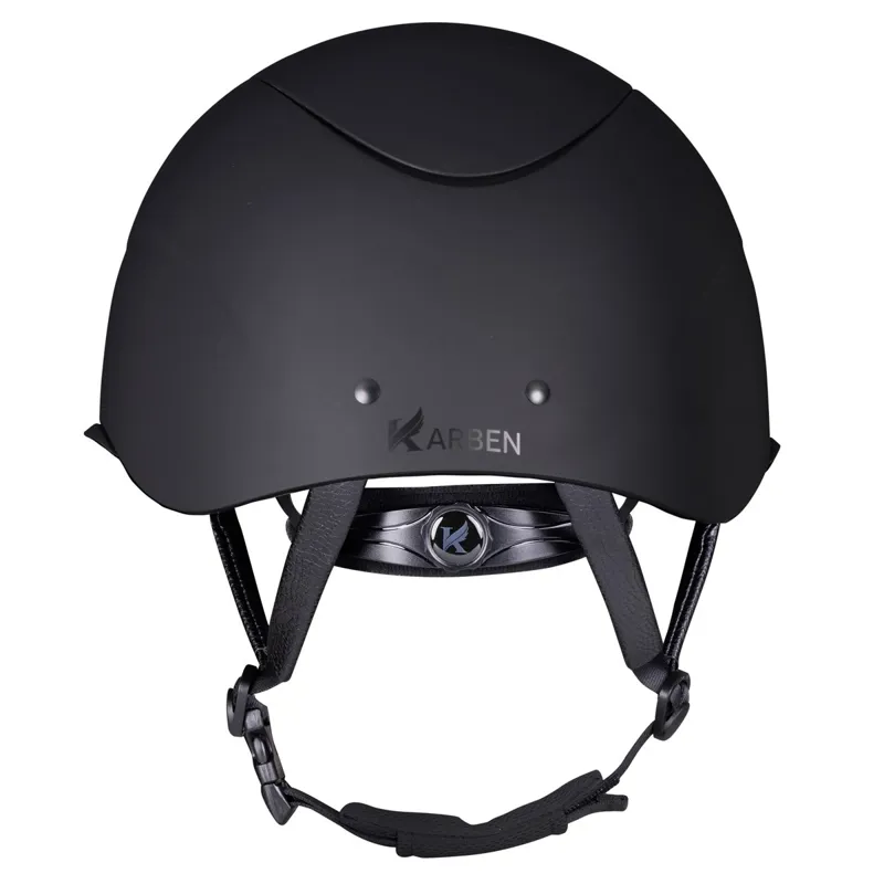 Karben Elisa Ellipse Riding Helmet - Black/Silver-3