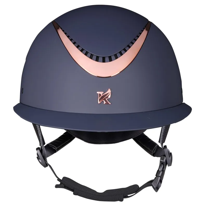 Karben Elisa Ellipse Riding Helmet - Navy/Rose Gold-2