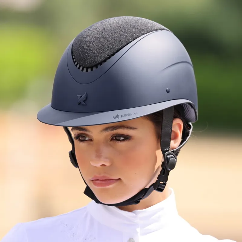Karben Lia Ellipse Riding Helmet - Navy-5