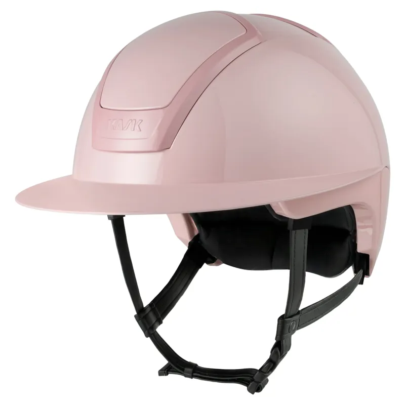 KASK Nemesi Wide Peak Shine Riding Helmet - Bubble Pink