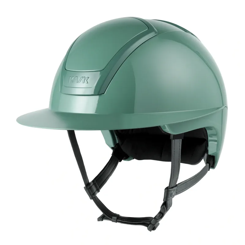 KASK Nemesi Wide Peak Shine Riding Helmet - Mint Green Pre-Order