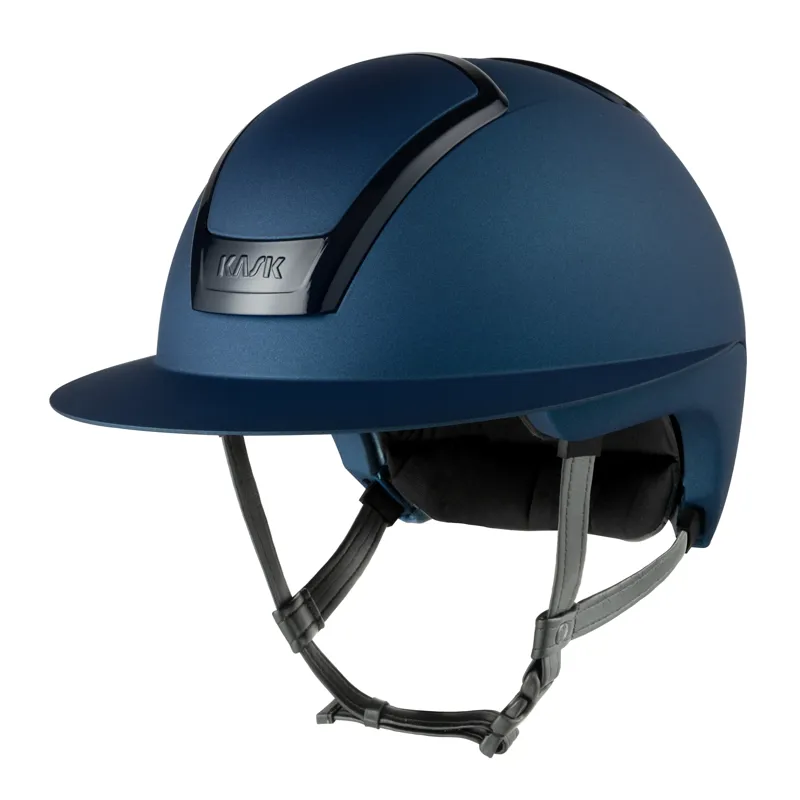 KASK Nemesi Wide Peak Metal Riding Helmet - Colbalt Blue
