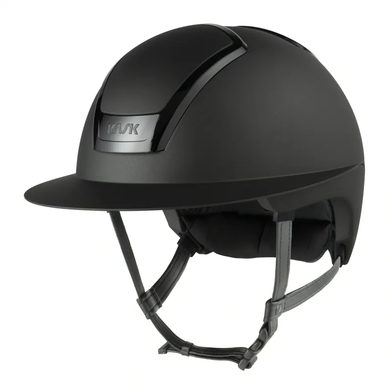 KASK Nemesi Wide Peak Metal Riding Helmet - Smokey Black