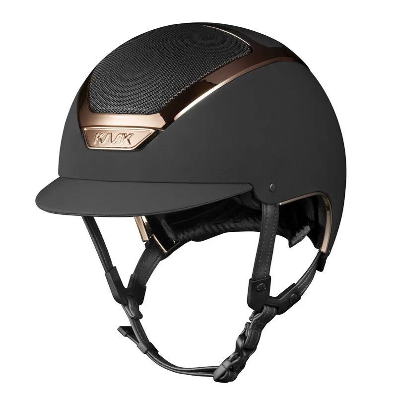 KASK Dogma Chrome Riding Helmet - Black/Everyrose