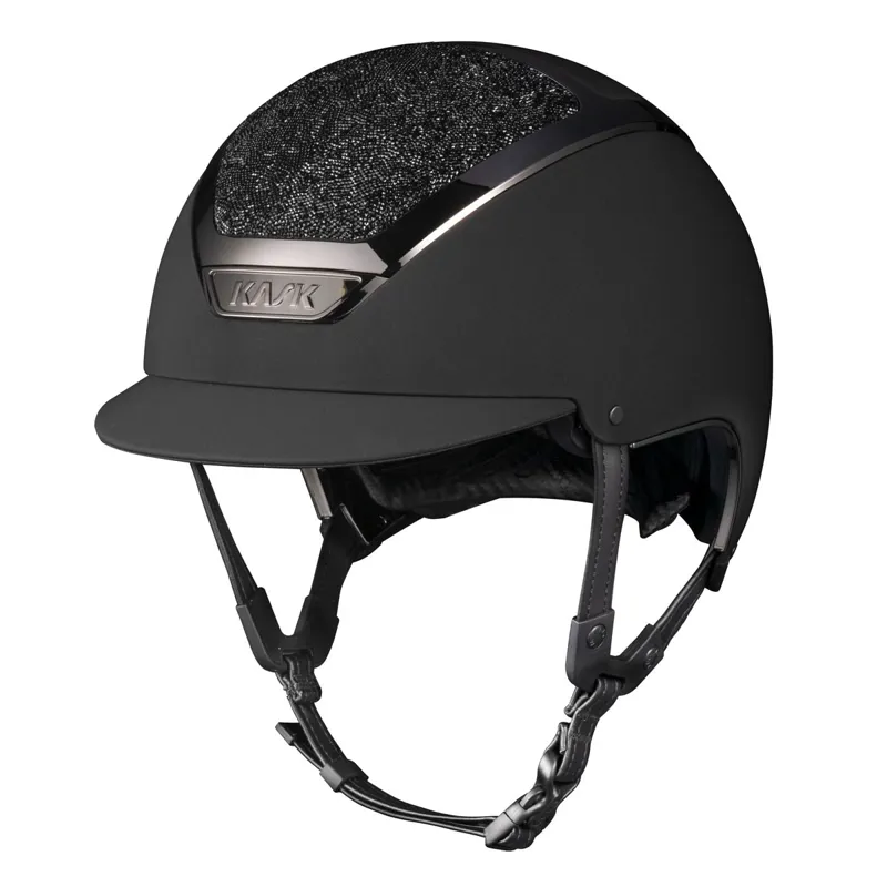 KASK Dogma Chrome Crystals Midnight Riding Helmet - Black