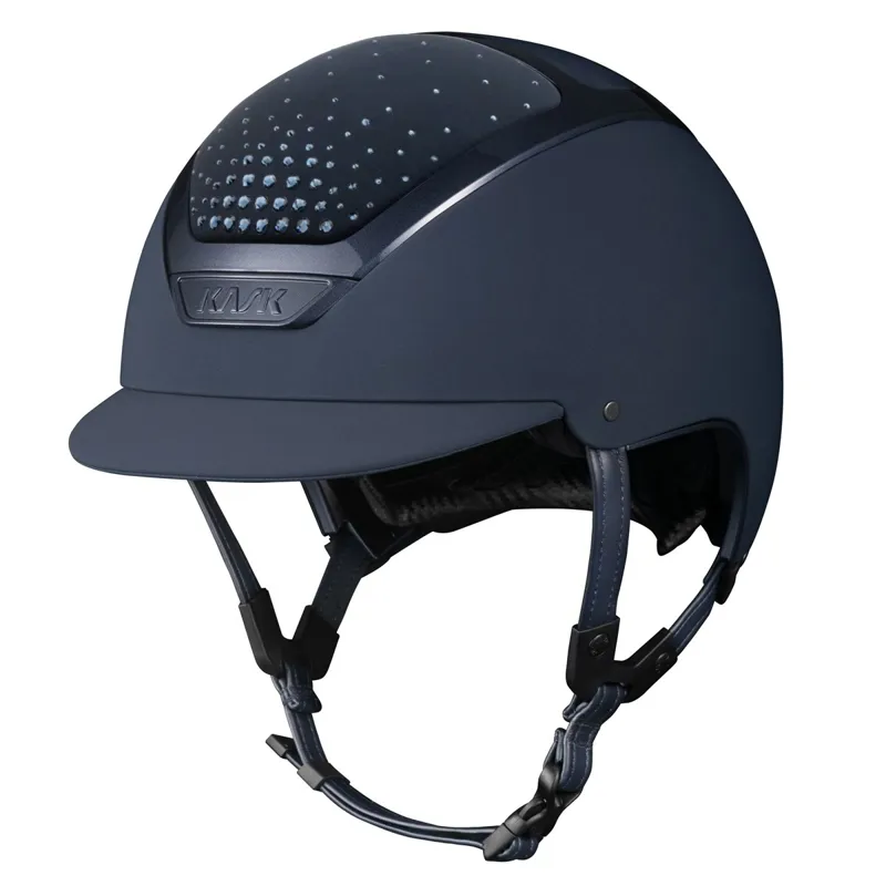 KASK Dogma Chrome Passage Riding Helmet - Navy/Navy/Montana