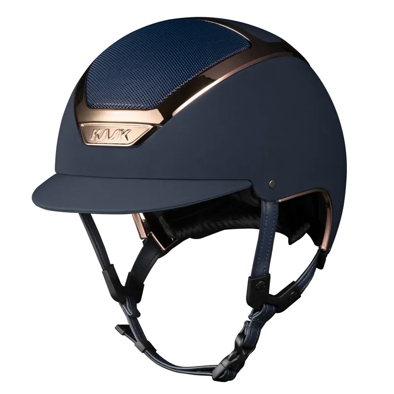 KASK Dogma Chrome Riding Helmet - Navy/Everyrose