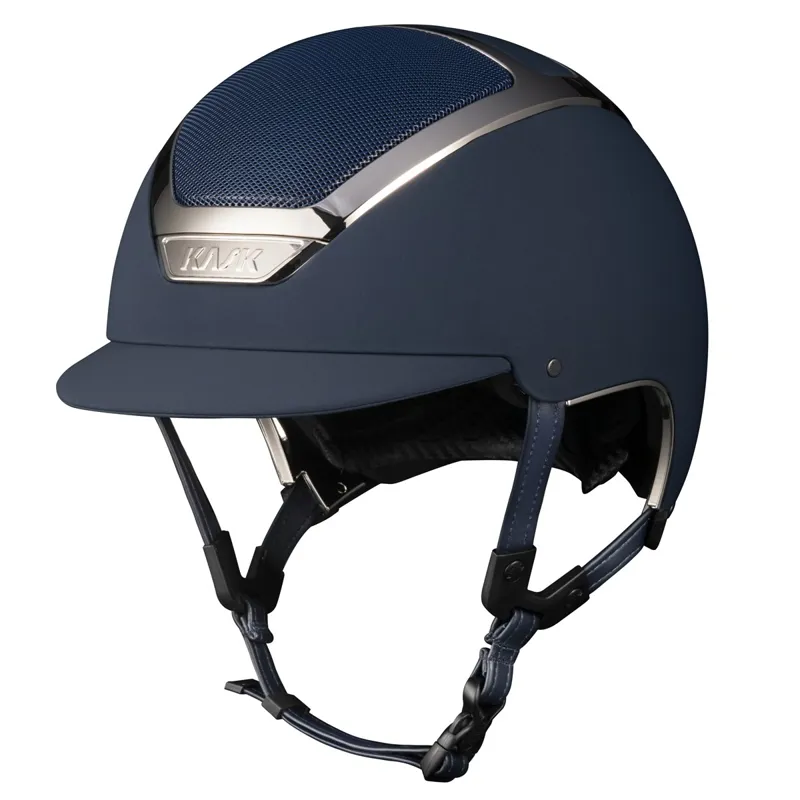 KASK Dogma Chrome Riding Helmet - Navy/Silver