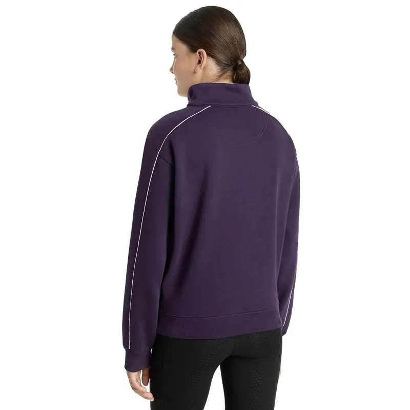 LeMieux Young Rider Kate Quarter Zip Sweatshirt - Juniper/Lilac-3